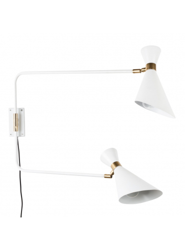 Shady Double Wall Lamp White 1