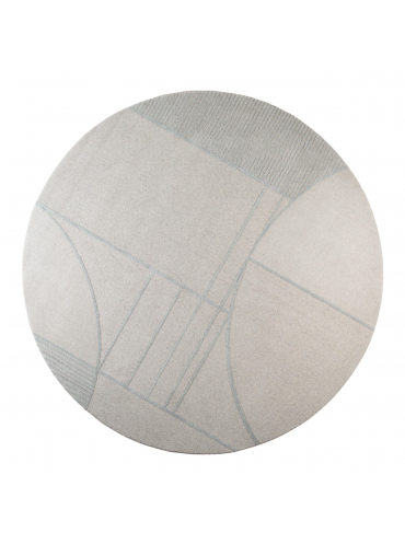 Bliss Round Carpet '240 Grey/Blue 1