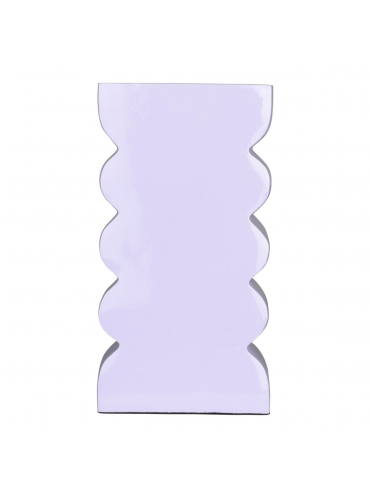 Curves Vase L Shiny Lilac 1