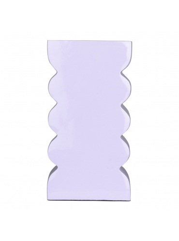 Curves Vase L Shiny Lilac 1