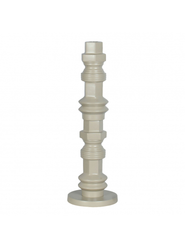Totem Candle Holder M Beige 1