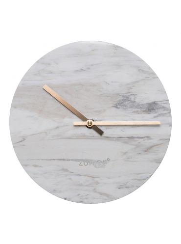 Marble time Clock White 2