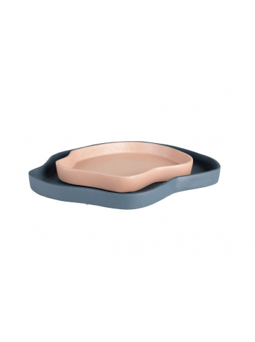 Revolt Trays Set of 2 Blauw/Roze Front