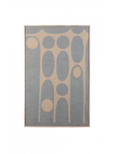 Galaxy Wanddecoratie Blauw/Beige Front