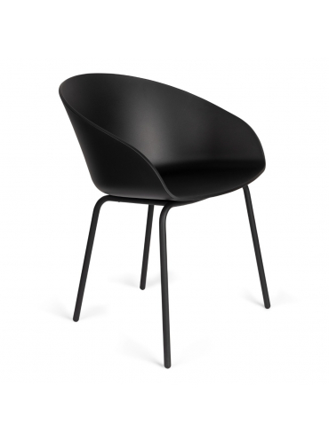 Void Armchair Oak Black 1