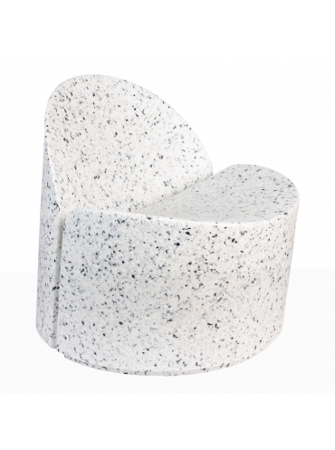 Bloom Lounge Chair White-Terrazo 1