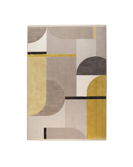 Hilton Carpet 200x290 Grey/Yellow 1