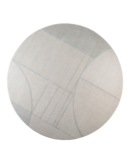 Bliss Round Carpet '240 Grey/Blue 1