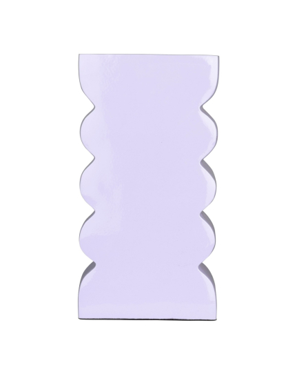 Curves Vase L Shiny Lilac 1