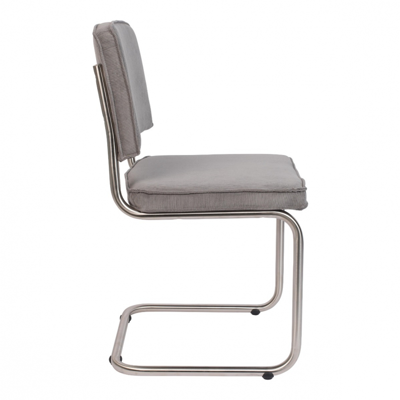 Luchtvaartmaatschappijen Observatie proza Ridge Rib Brushed Stoel Lichtgrijs | Zuiver