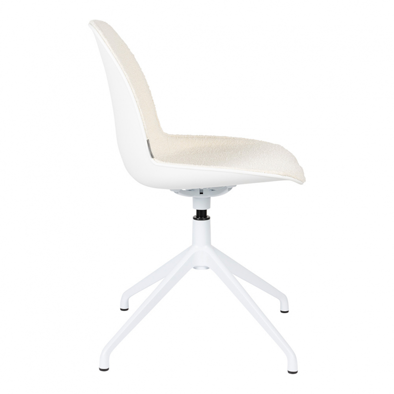 Albert Kuip Swivel Chair White Zuiver, Swivel Dining Chairs Ikea