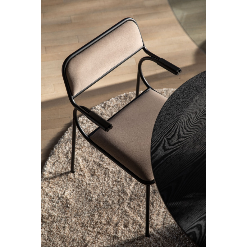 Black and beige clearance chair
