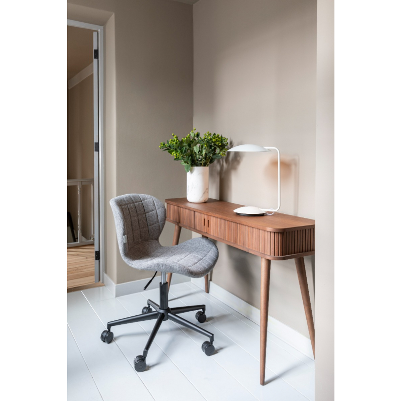 Grey and sales wood office chair