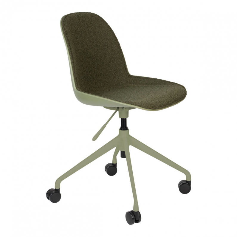 Albert Kuip Office Chair Green Zuiver, Office Side Chairs With Casters