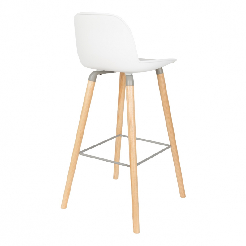 Wooden stool white discount