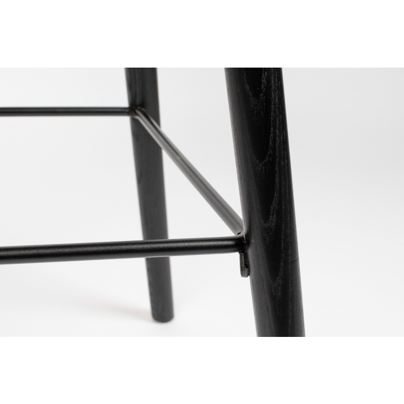 Albert Kuip Counter Stool 65 cm All Black Zuiver