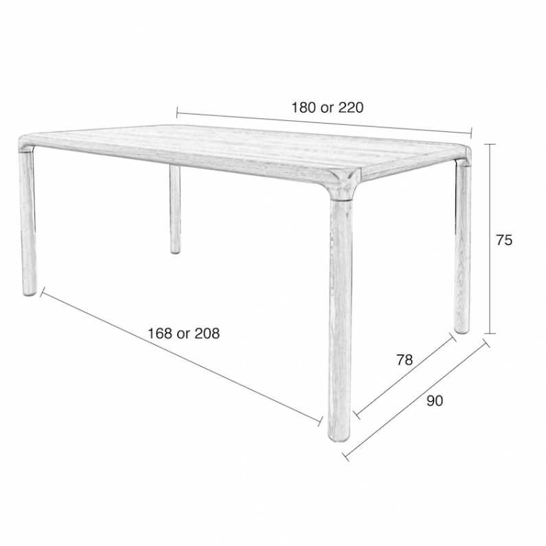 Storm Table 180x90 Natural Zuiver Storm Table 180x90 Natural Zuiver, White Table Dimensions