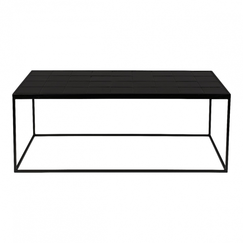 wang Giet Frustrerend Glazed Salontafel Zwart | Zuiver