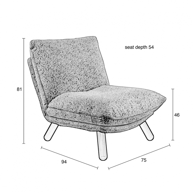 Inhalen uitrusting gans Lazy Sack Lounge Chair Teddy | Zuiver