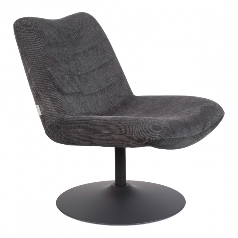 Dark grey lounge shop chair