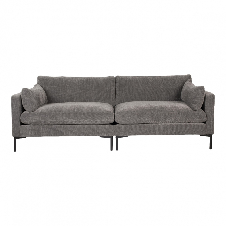 Summer 3 Seater Sofa Anthracite Zuiver, How Many Inches Is A 3 Seater Sofa