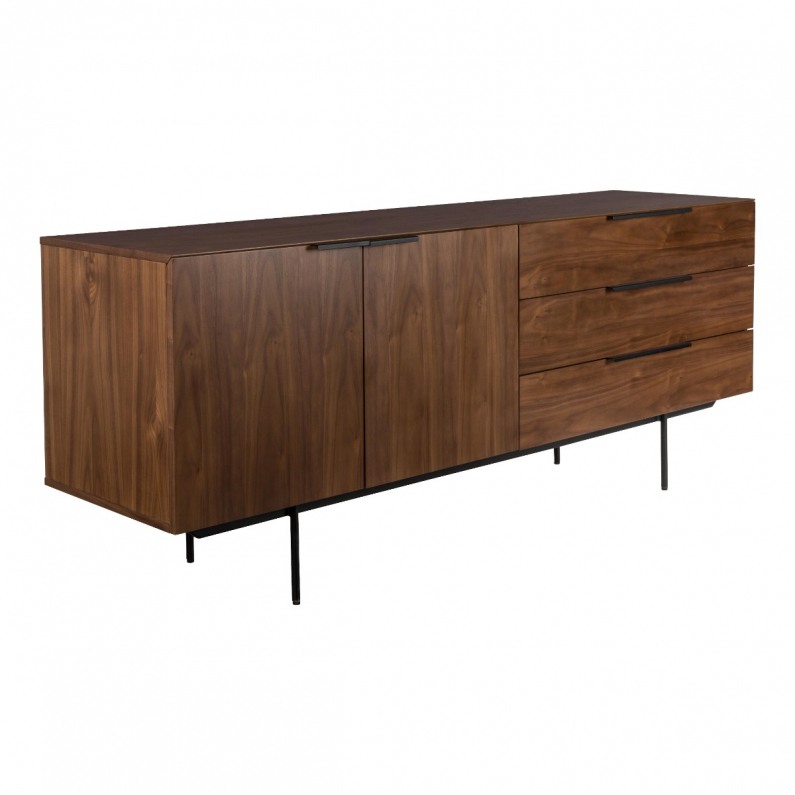 aanvaardbaar badge Raad Travis Sideboard Walnut | Zuiver