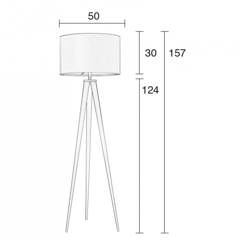 Ook Discriminerend hebzuchtig Tripod Vloerlamp Wit | Zuiver