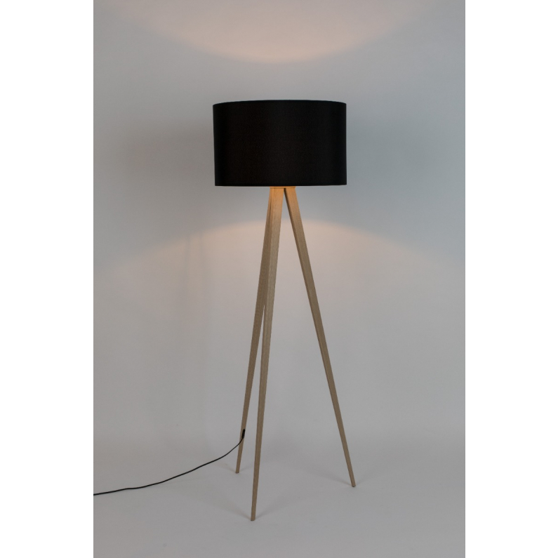 Tripod Floor Lamp Wood Black Zuiver, Tripod Table Lamp Wooden