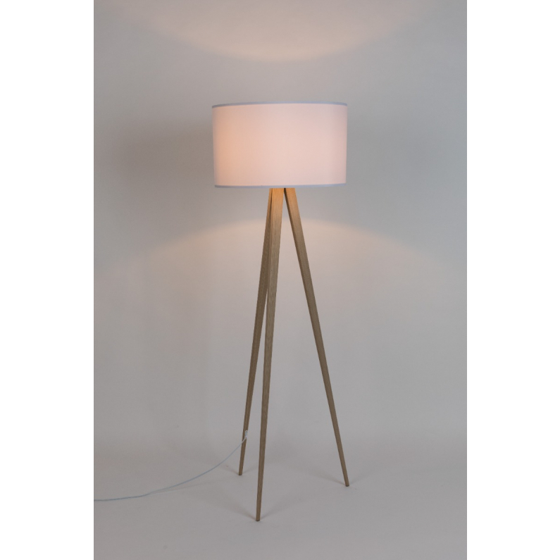 Tripod Floor Lamp Wood White Zuiver, Wood Tripod Floor Lamp Base