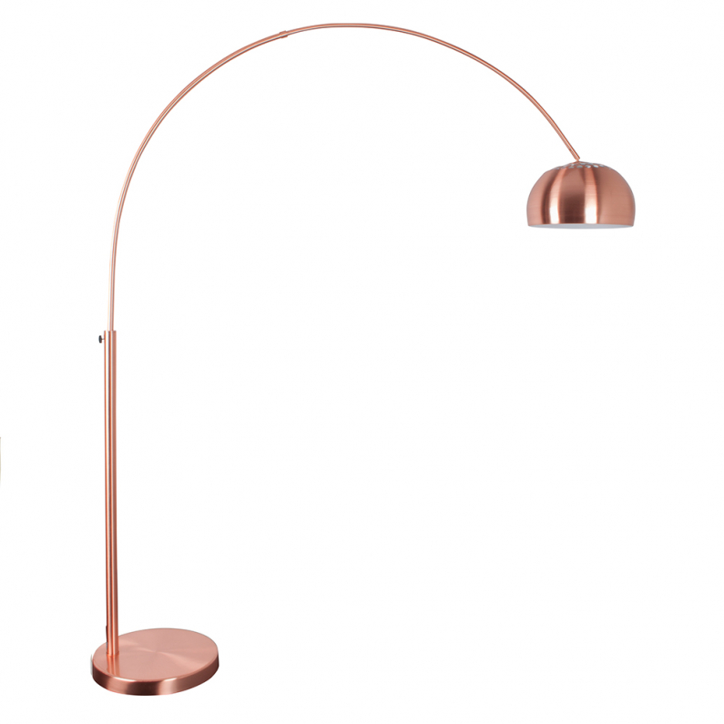 Aarde kasteel Arashigaoka Metal Bow Vloerlamp Koper | Zuiver