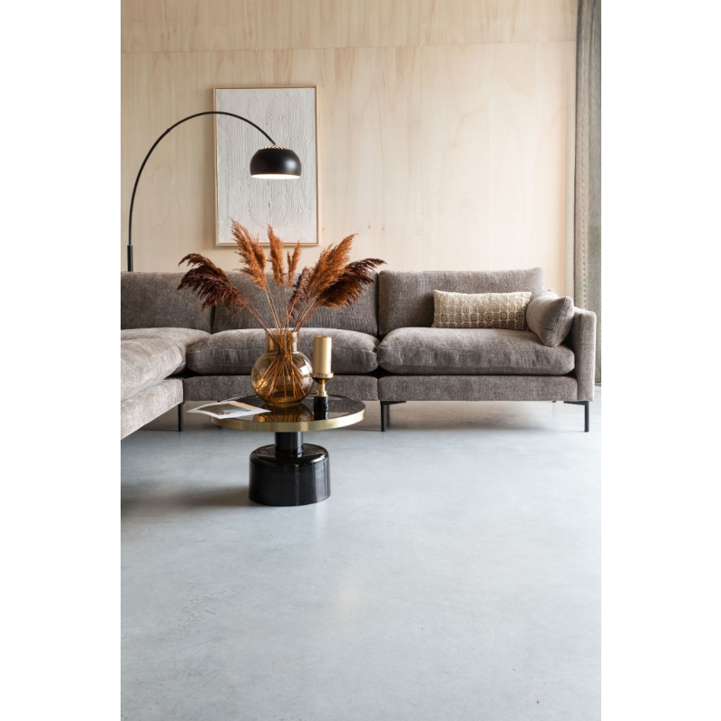 Metal Bow Floor Lamp Black