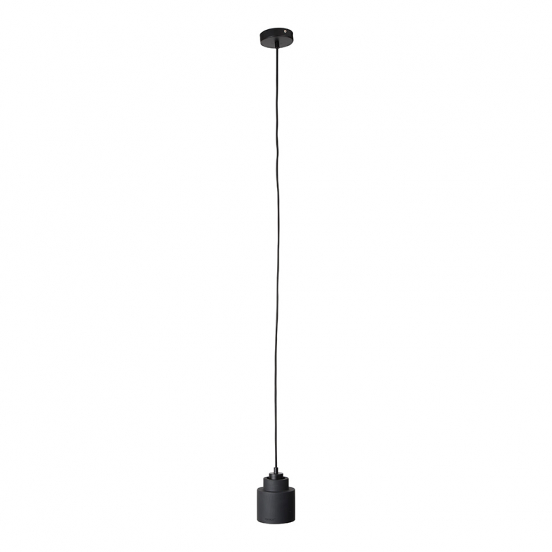 Black pendant outlet light fitting