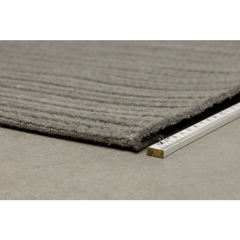 bedrag bad verkenner Waves Carpet 170x240 Grijs/Groen | Zuiver