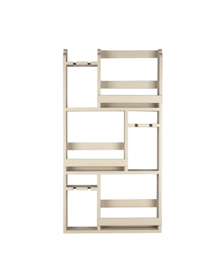 Myron Wine Shelf Beige Front