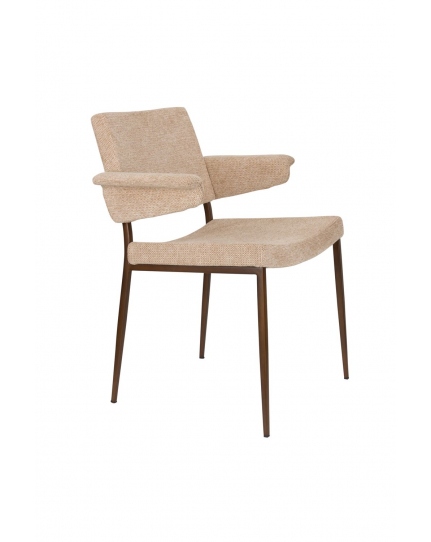 Portland Armchair Beige Front Side