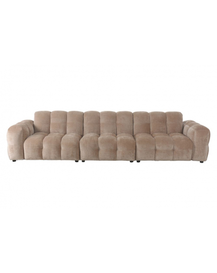Sofa Hackman 4,5-Seater Velours Beige Front