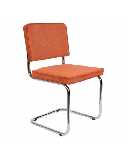 Ridge Rib Chair Orange 12