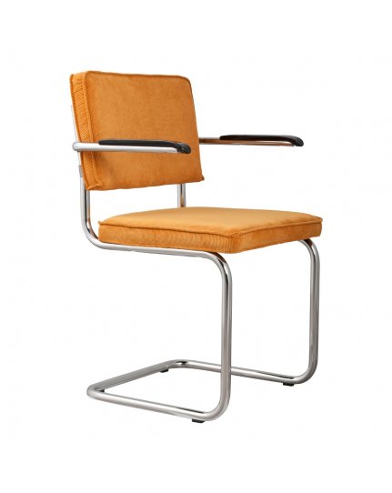 Ridge Rib Armchair Yellow 1