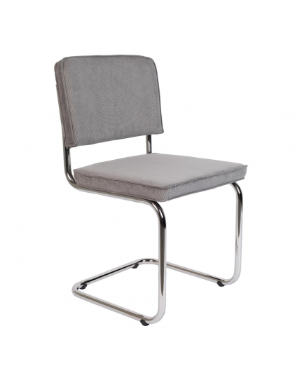 Ridge Rib Chair Light Grey 1