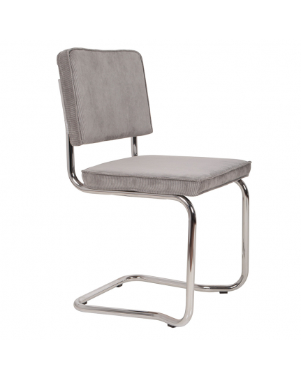 Ridge Kink Rib Chair Light Grey 1