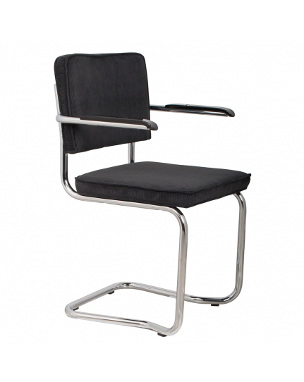 Ridge Kink Rib Armchair Black 1