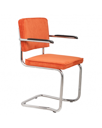 Ridge Kink Rib Armchair Orange 1