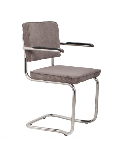 Ridge Kink Rib Armchair Grey 1