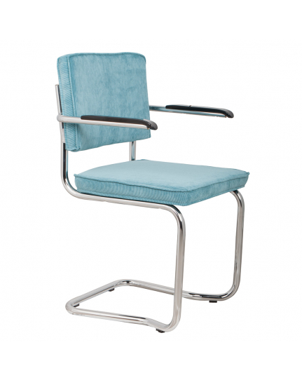Ridge Kink Rib Armchair Blue 1