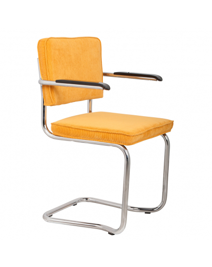 Ridge Kink Rib Armchair Yellow 1