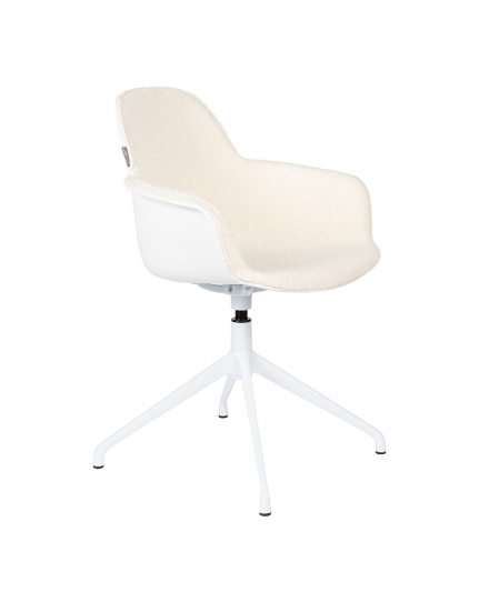 Albert Kuip Swivel Armstoel Wit 1