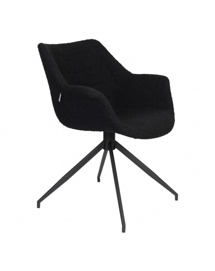 Doulton Swivel Armchair Black  1