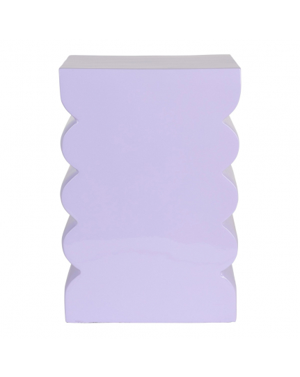 Curves Stool Shiny Lilac 1