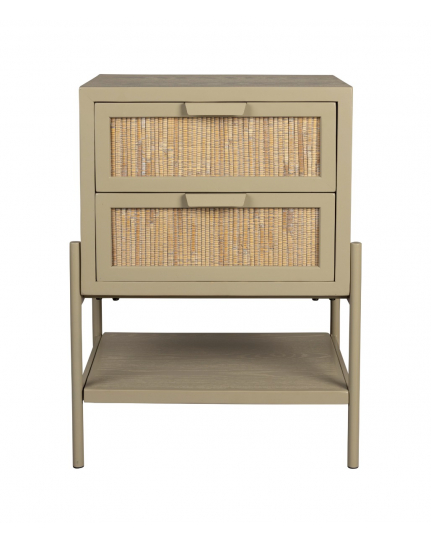 Yasu Bed Side Table Beige 1
