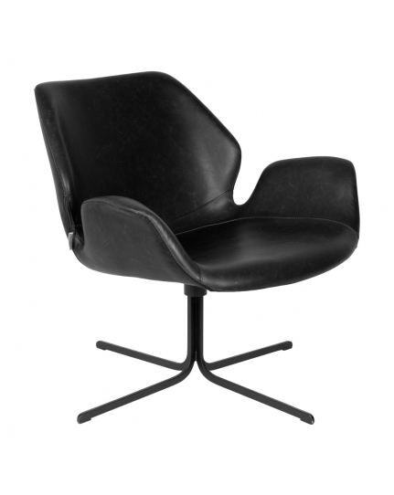 Nikki Lounge Chair All Black 1